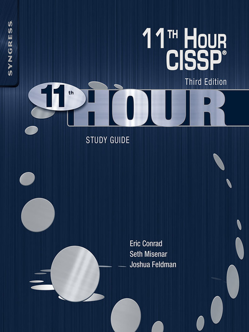 Title details for Eleventh Hour CISSP® by Joshua Feldman - Wait list